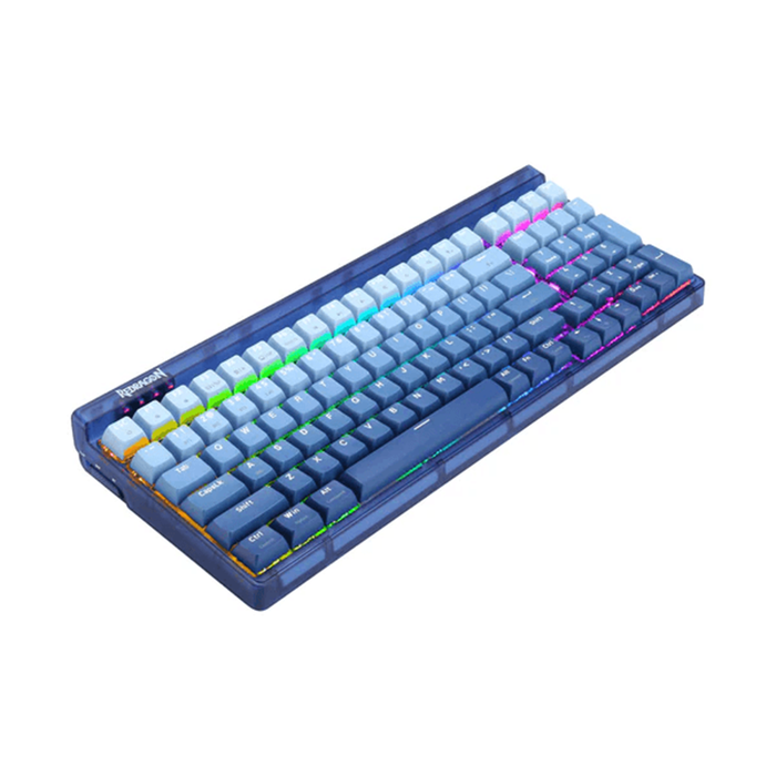 Redragon Wireless K656WB-RGB-PRO GAREN PRO Mechanical Keyboard - White Blue [Purple Switch]