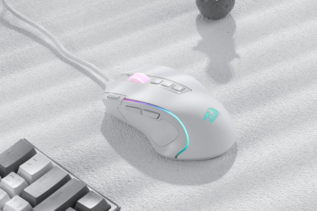 Redragon MOUSE WIRED (M612W-RGB) PREDATOR WHITE
