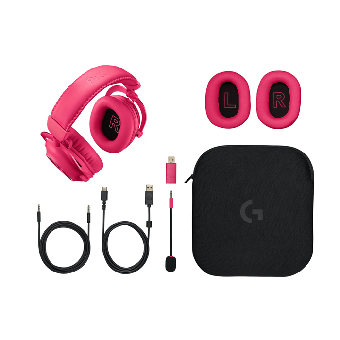 Logitech Pro X 2 Lightspeed Gaming Headset - Magenta