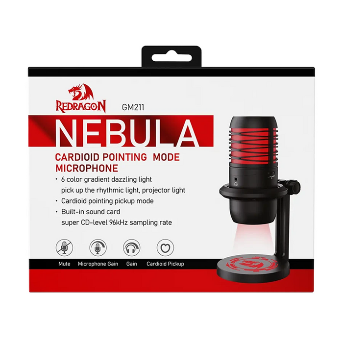 Redragon GM211 Nebula Cardioid Pointing Mode Gaming Microphone
