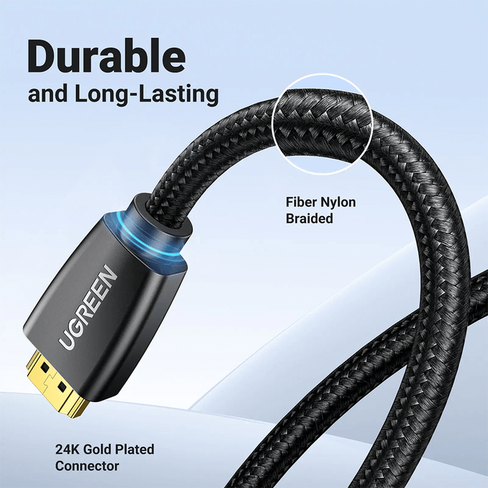 UGreen High-End HDMI Cable w/ Nylon Braid 15M - Black [HD118/40416]