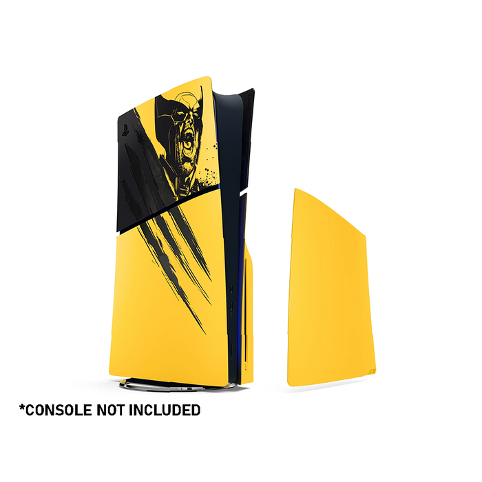 PlayStation Console Covers for PS5 Slim Disc Edition - Marvel’s Wolverine Battle Yellow Limited Edition [CFI-ZCS2GZJ]