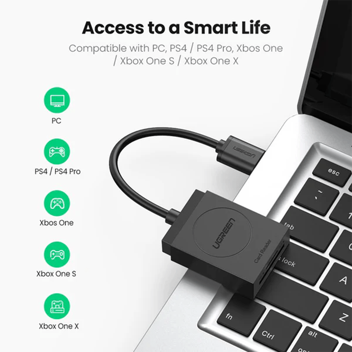 UGreen USB 3.0 Card Reader TF+SD [CR127/20250]