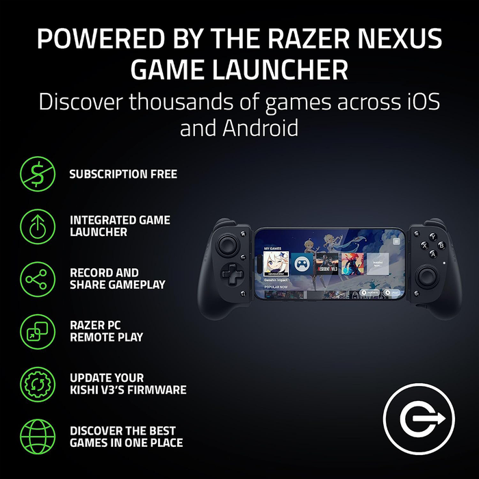 Razer Kishi V3 USB-C Gaming Controller (Android/iPhone) [06-03550100-R3M1]