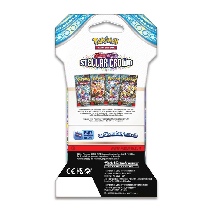 Pokemon TCG Scarlet & Violet 7 Stellar Crown Sleeved Boosters