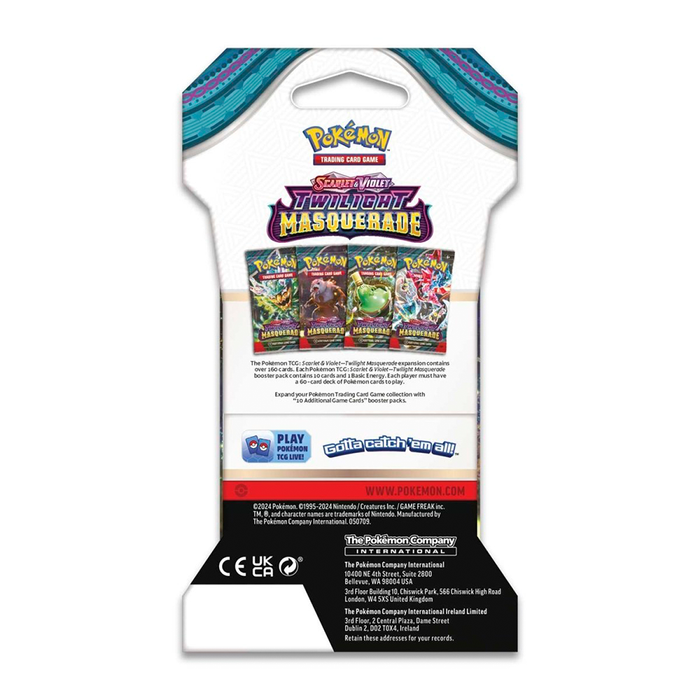 Pokemon TCG Scarlet & Violet 6 Twilight Masquerade Sleeved Boosters