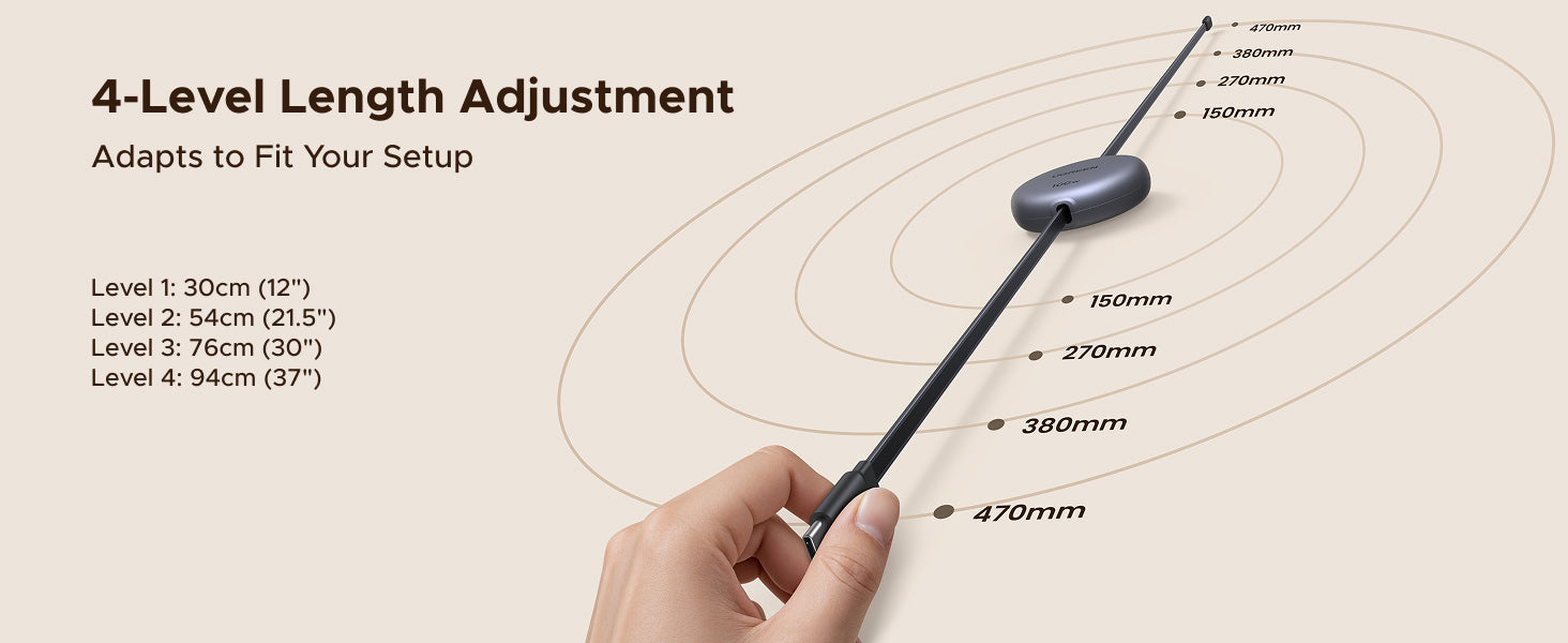 UGreen Nexode USB-C to USB-C Fast Charging Retractable Cable 1M [L531/65905]