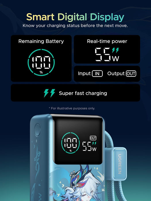UGreen 10000mAh 55W Fast Charging Power Bank (Star Rail co-branded) (3C Version) [PB727/75701SR]