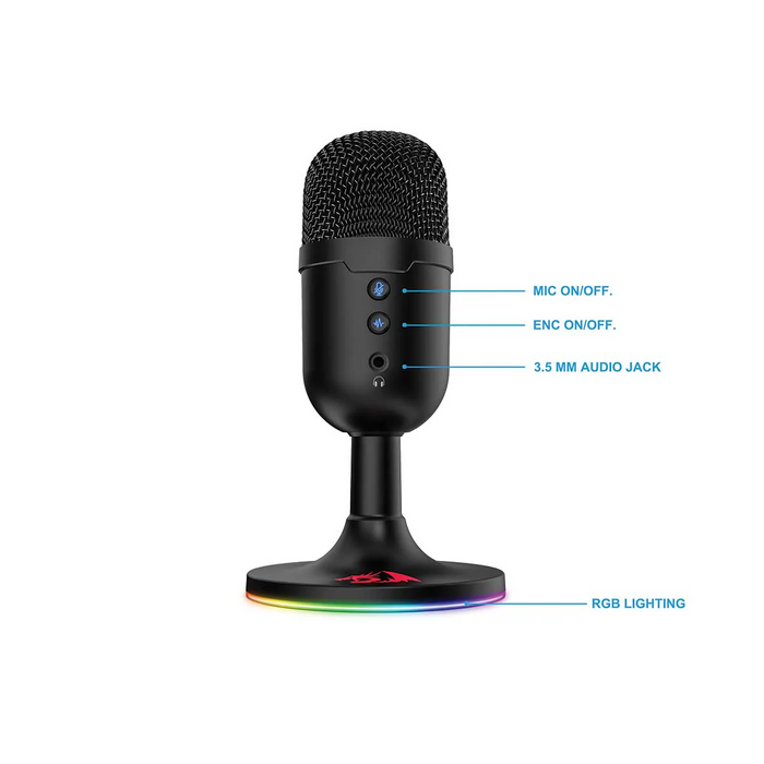 Redragon GM303 Pulsar Streaming Microphone - Black