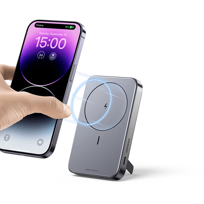 Ugreen 10000mAH Magnetic Wireless Power Bank - Space Gray [PB206/15806]