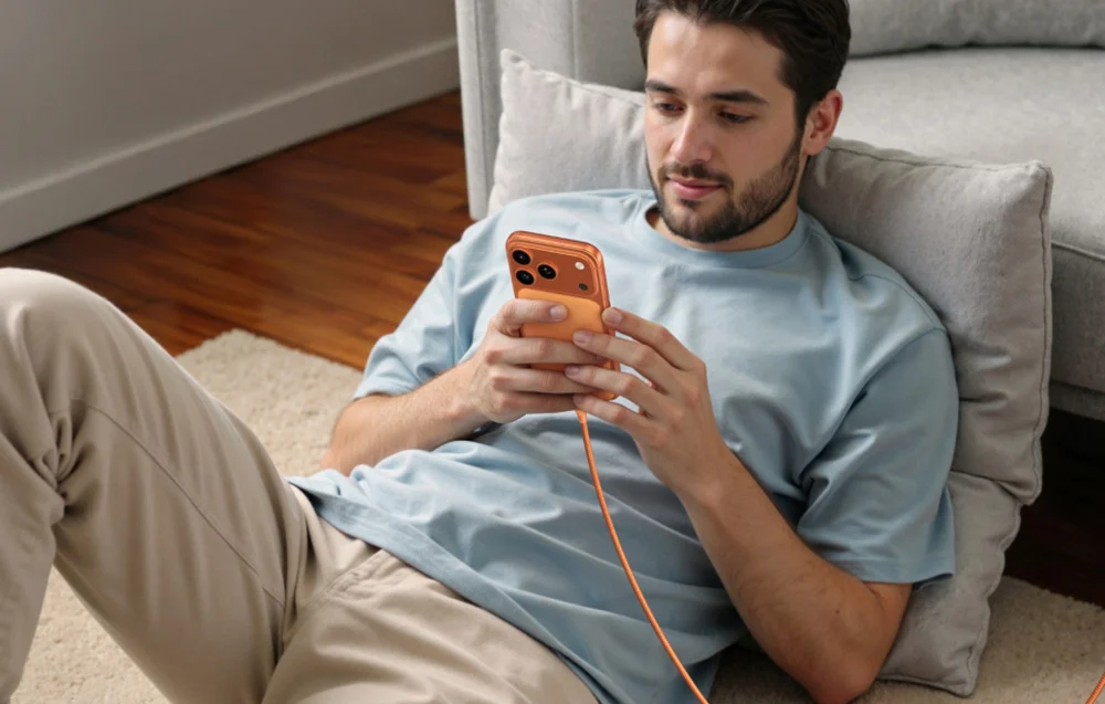 UGreen USB-C to USB-C 5A/100W Braided Cable - Orange [L502/95493]