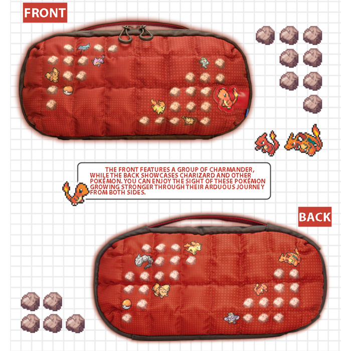 Hori Puff Pouch for Nintendo Switch 2 - Pokemon Pixel