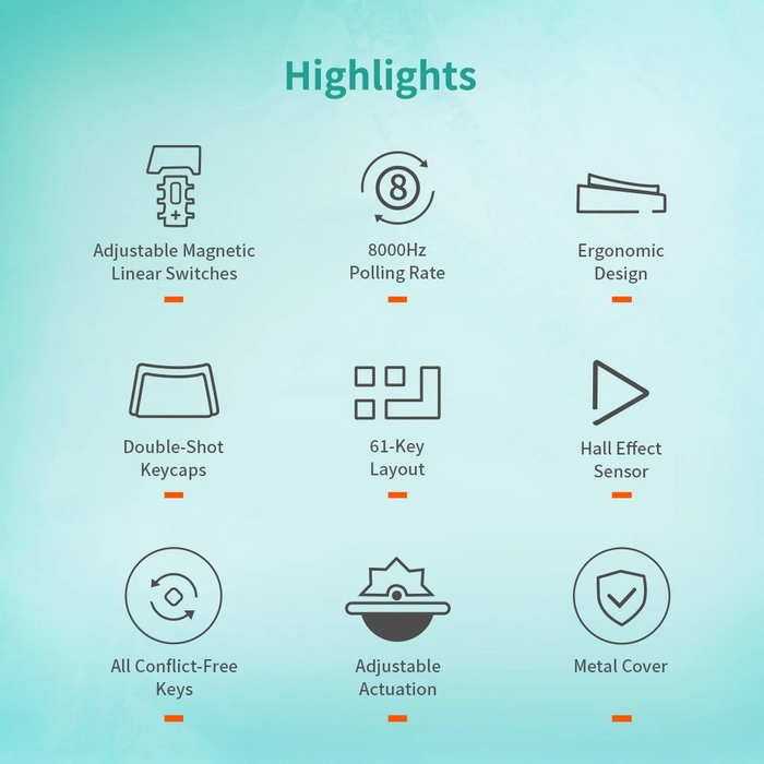 Redragon K683WB-RGB Fidd 8k Adjustable Magnetic Switch Gaming Keyboard