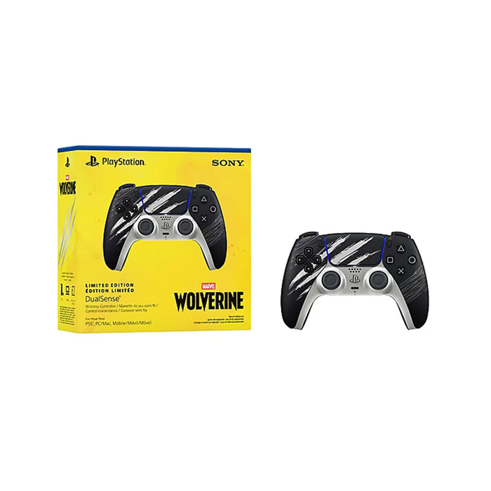 PlayStation Wireless DualSense Controller for PS5 - Marvel’s Wolverine Adamantium Limited Edition [CFI-ZCT2GZK]