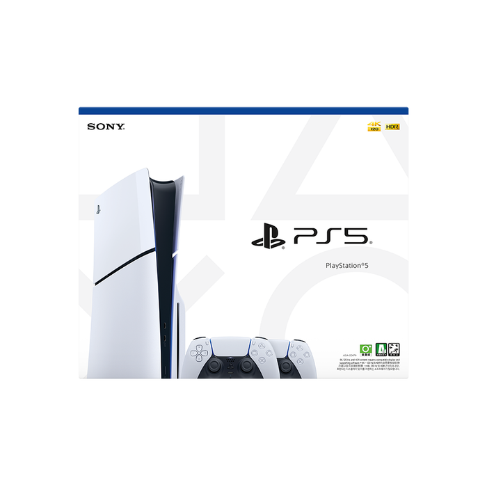 PS5 Slim Console Disc Edition Two DualSense Wireless Controllers Bundle [ASIA-00479]