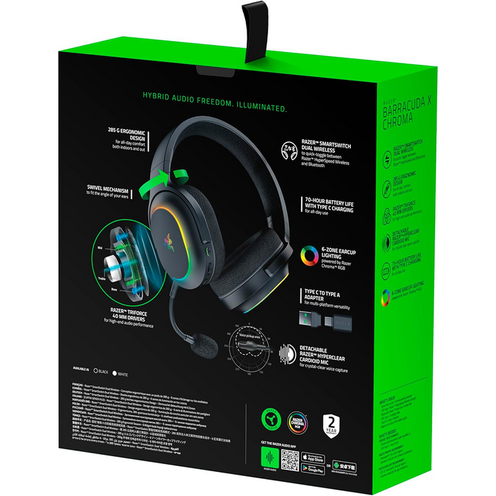 Razer Barracuda X Chroma Wireless Multi-Platform Gaming Headset