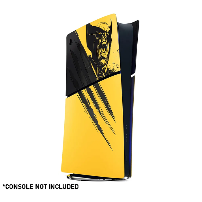 PlayStation Console Covers for PS5 Slim Disc Edition - Marvel’s Wolverine Battle Yellow Limited Edition [CFI-ZCS2GZJ]