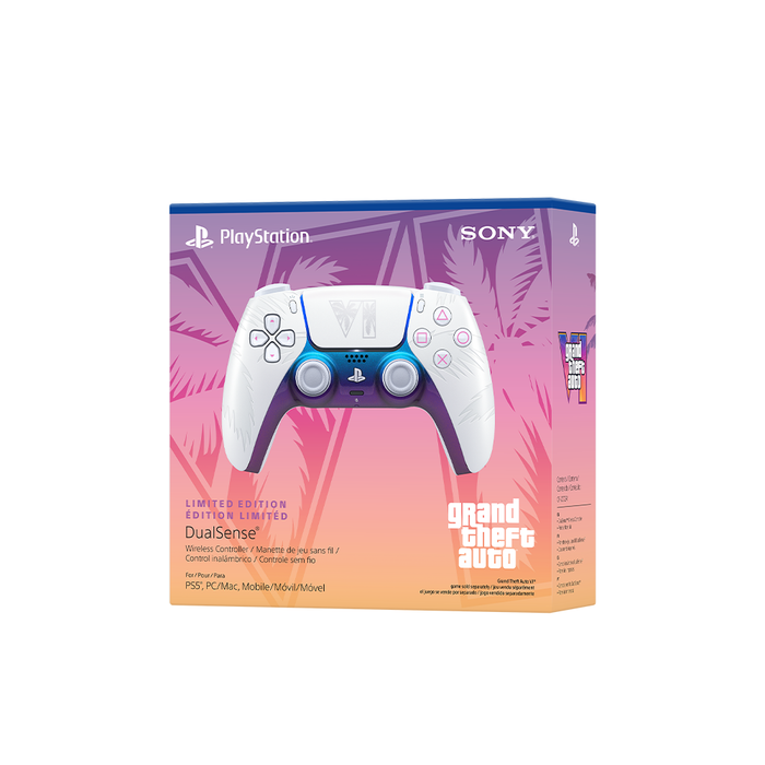 [PRE-ORDER] PlayStation Wireless DualSense Controller for PS5 - Grand Theft Auto VI White Limited Edition [Release Date: November 19, 2026]