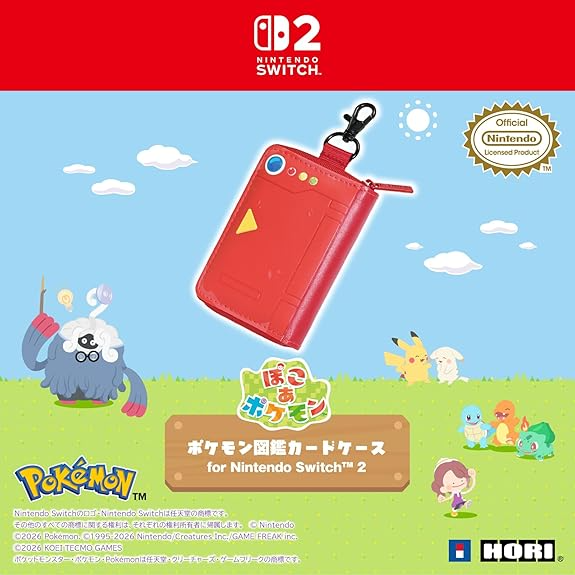 Hori Pokedex Game Card Case for Nintendo Switch 2 - Pokemon Pokopia [NSX-183A]