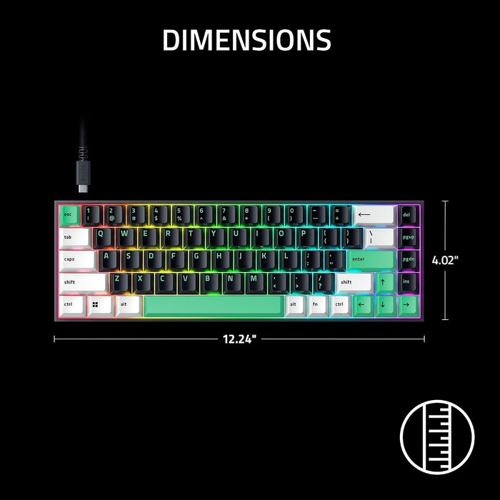 Razer Reclusa X Mini 65% Gaming Keyboard - Black