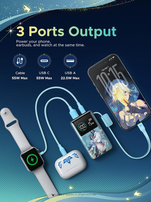 UGreen 10000mAh 55W Fast Charging Power Bank (Star Rail co-branded) (3C Version) [PB727/75701SR]