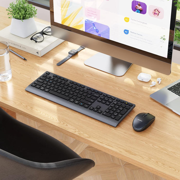 Meetion C2000 Wireless Keyboard + Mouse - Black