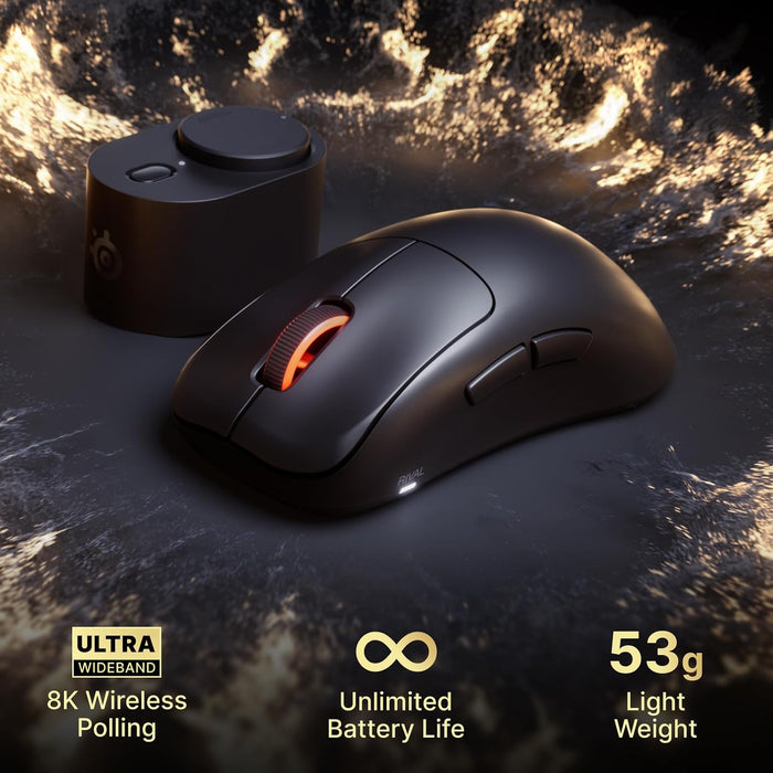Steelseries Rival Wireless Pro Ultra-lightweight Ergonomic Gaming Mouse [62657]