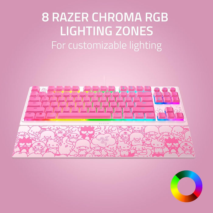 Razer Wired Ornata V3 TKL Compact Profile Gaming Keyboard [RZ03-04881900-R3M1] - Hello Kitty and Friends