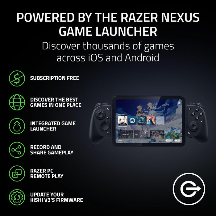 Razer Kishi V3 Pro USB-C Gaming Controller (Android/iPhone/iPad Mini) [06-05460100-R3M1]