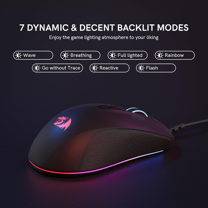 Redragon M718-AIR Stormrage Air RGB Wired Gaming Mouse