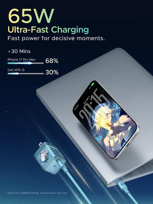 UGreen Nexode Air 65W USB-C Gan Fast Charger Set (Star Rail co-branded) [X860/95169HSR]