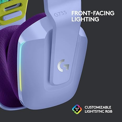 Logitech Wireless G733 Lightspeed RGB Gaming Headset - Lilac