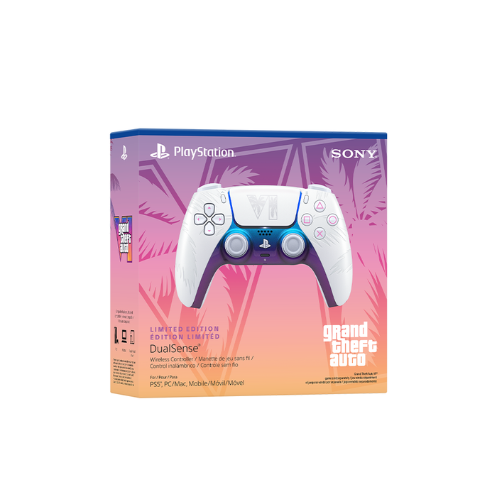 [PRE-ORDER] PlayStation Wireless DualSense Controller for PS5 - Grand Theft Auto VI White Limited Edition [Release Date: November 19, 2026]