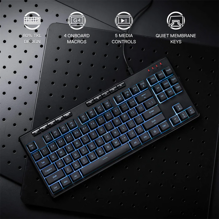 Redragon K516-RGB Shiva 87 Wired Keyboard - Black