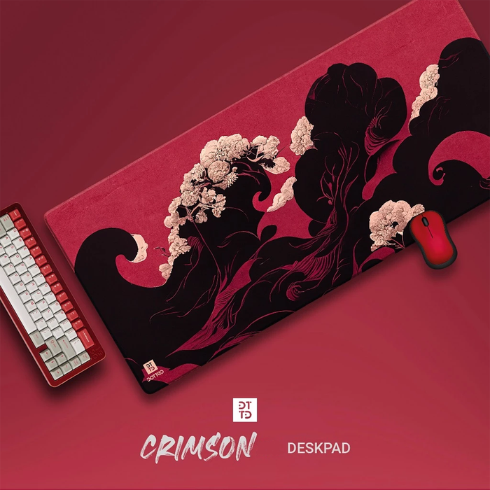 Dotted Desk Pad - Crimson (900x400x4mm)