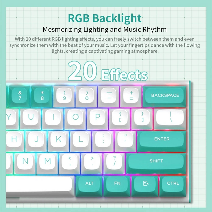 Redragon K683WB-RGB Fidd 8k Adjustable Magnetic Switch Gaming Keyboard