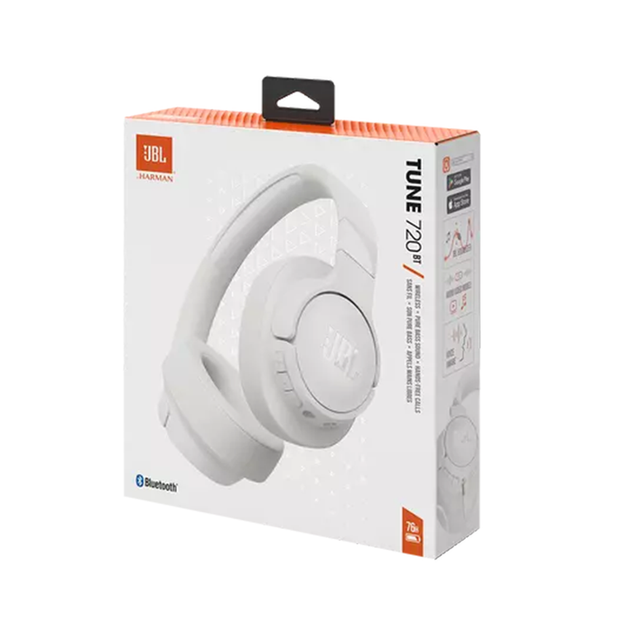 JBL Tune 720 Bluetooth Headphone - White