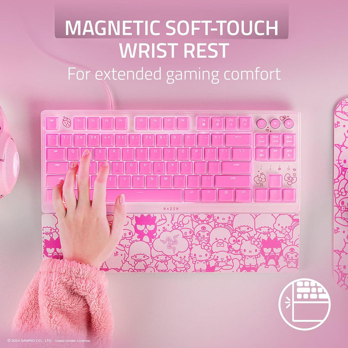 Razer Wired Ornata V3 TKL Compact Profile Gaming Keyboard [RZ03-04881900-R3M1] - Hello Kitty and Friends