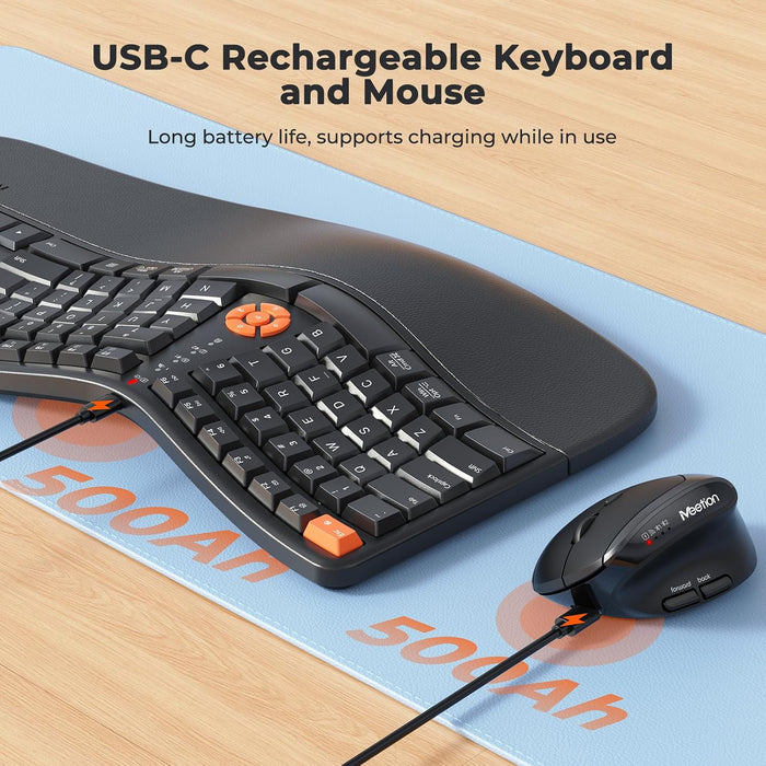 Meetion Director C2 Wireless Keyboard + Mouse - Black