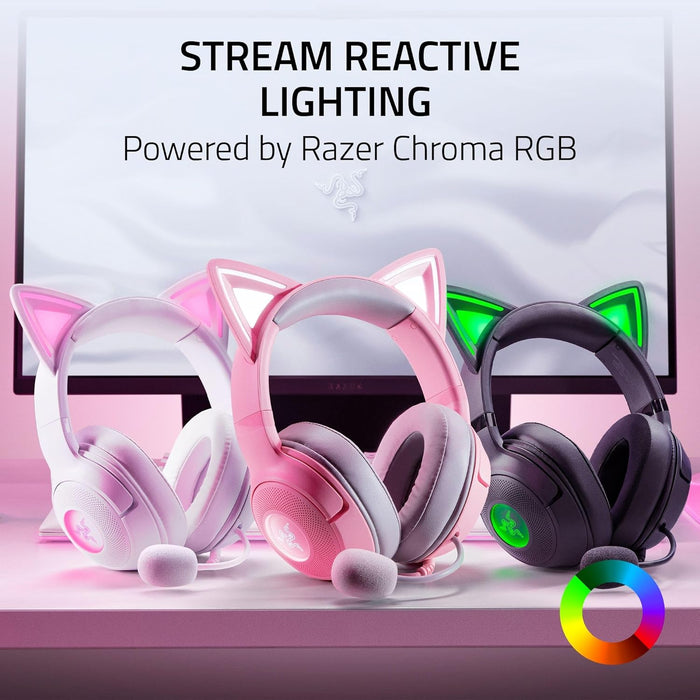 Razer Kraken Kitty V2 USB Headset with RGB Kitty Ears