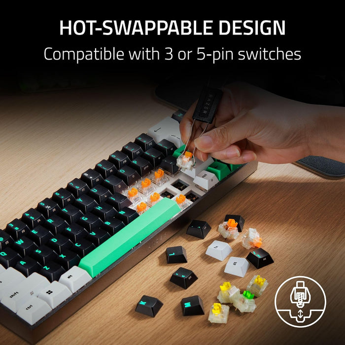 Razer Reclusa X Mini 65% Gaming Keyboard - Black