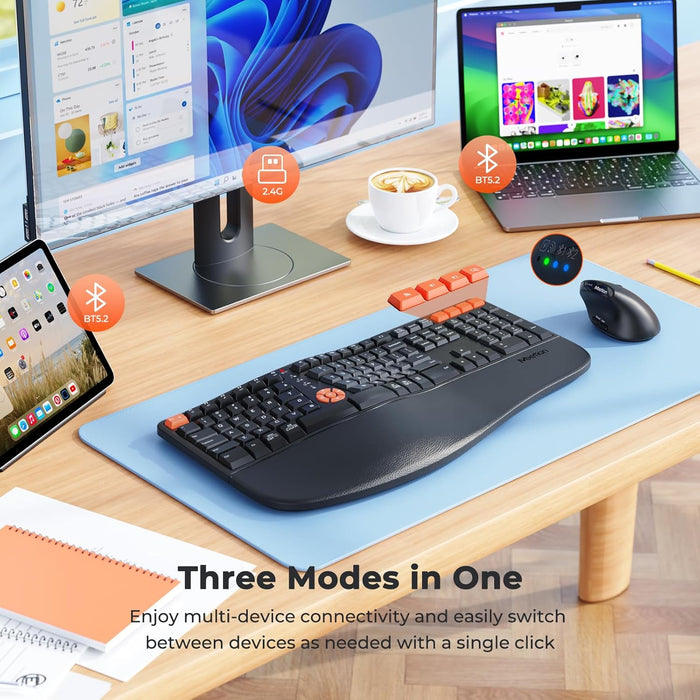 Meetion Director C2 Wireless Keyboard + Mouse - Black