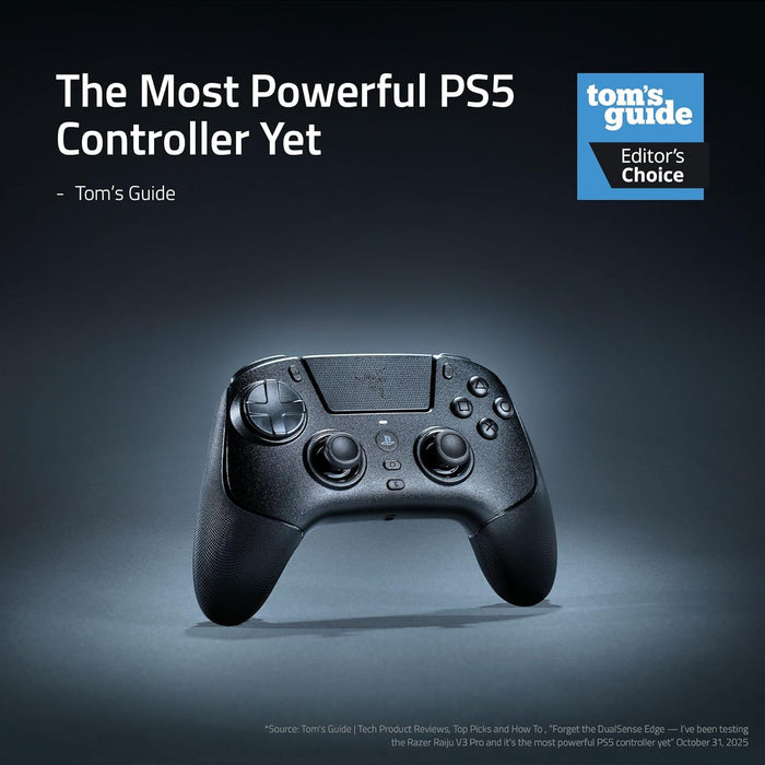 Razer Raiju V3 Pro Wireless Gaming Controller (PS5/PC) - Black [06-05580100-R3UA]