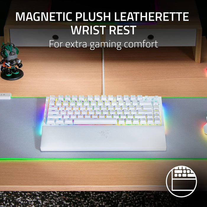 Razer BlackWidow V4 75% Hot-Swappable Mechanical Gaming Keyboard [RZ03-05001700-R3M1] - White