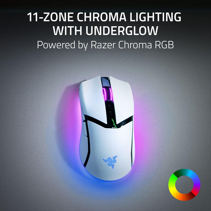 Razer Wireless Cobra PRO Customizable Gaming Mouse - White  [01-04660200-R3A1]