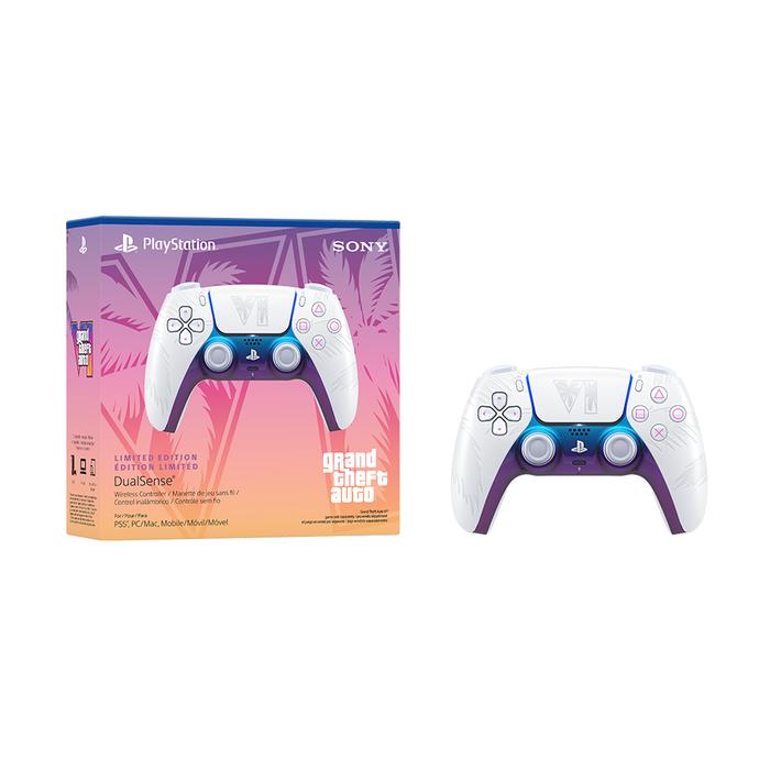[PRE-ORDER] PlayStation Wireless DualSense Controller for PS5 - Grand Theft Auto VI White Limited Edition [Release Date: November 19, 2026]