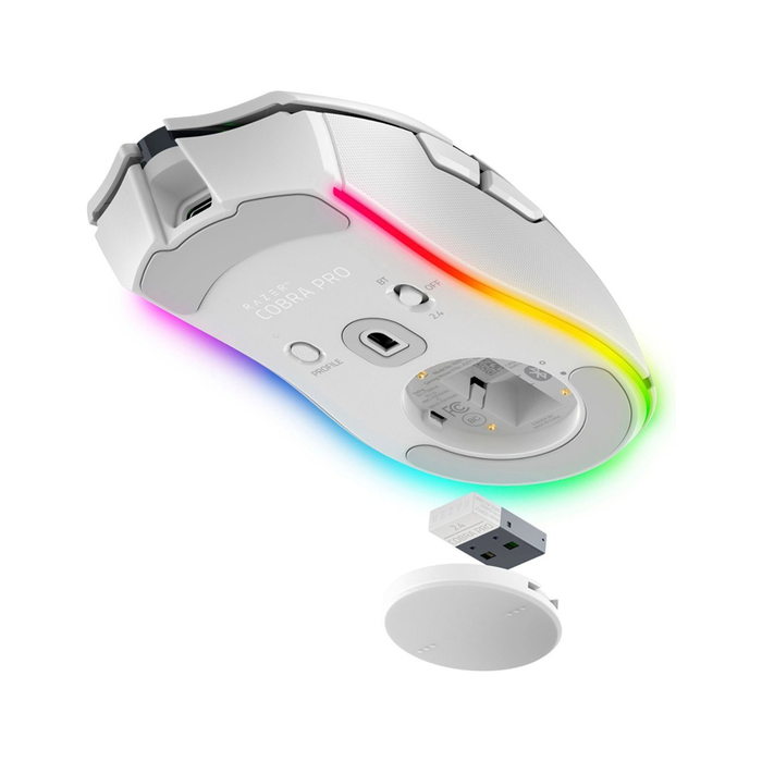 Razer Wireless Cobra PRO Customizable Gaming Mouse - White  [01-04660200-R3A1]