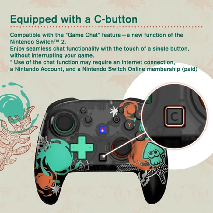 Hori Wireless Horipad Turbo for Nintendo Switch 2-Splatoon Raiders [NSX-239A]