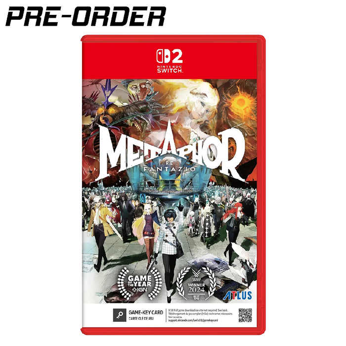 [PRE-ORDER] Nintendo Switch 2 Metaphor: ReFantazio - Game-Key Card [Release Date: November 12, 2026]