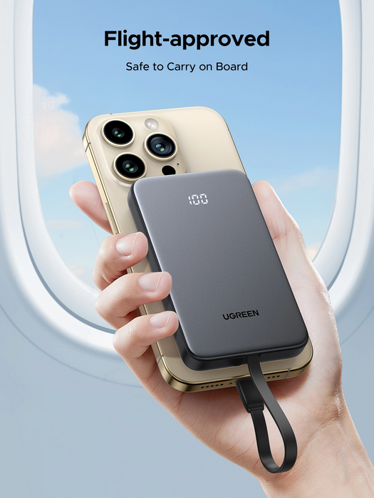 UGreen 10000mAh Power Bank with Built-in Cable [PB526/75161B]